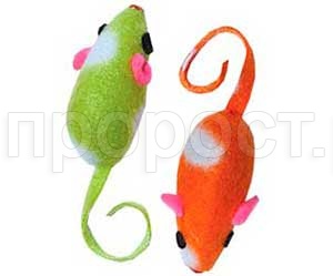 Игрушка для кошек Мышь пятнашка 5см  Игрушка для кошек Мышь пятнашка 5см