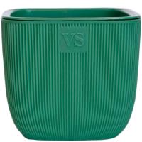 Кашпо Фабио 4,7л зеленый с дренаж вставкой /8шт/ЭД