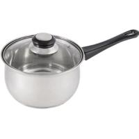 Ковш 1,9л BAK с крышкой  из нерж.стали и с бакелитовой ручкой