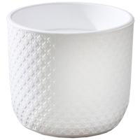 Кашпо Клевер 3,2л белый с вставкой /6шт/ДТ 