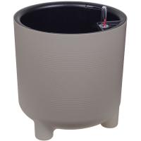 Кашпо ШЭНК D275 13,5л французский серый с автополивом+вставкой М3243