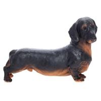 Фигура собака Такса L36W16H25см 626330/F418