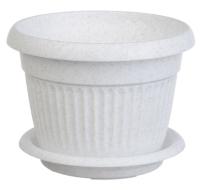 Кашпо ЛИВИЯ 2,8л мрамор М 3019 Кашпо ЛИВИЯ 2,8л мрамор М 3019