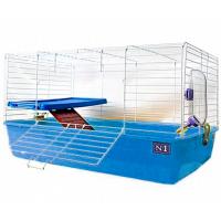 Клетка для кролика и шиншилы N1 ДКкR2-1 2-х этажная универсальная укомплектованная 69*45*43см 
