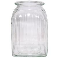 Ваза Ханна h18,5см сер дым 073322