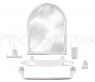 Набор для ванной комнаты 6 предметов Аква №1  Набор для ванной комнаты 6 предметов Аква №1