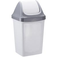 Контейнер для мусора 50л СВИНГ мрамор М2464 