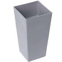 Кашпо Астра 3,5л серый шёлк с вставкой /4шт/ДТ