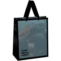 Пакет подарочный 18*23*10см "For man" фольга мат. лам. MESHU/Рельеф