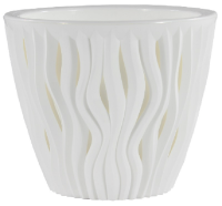 Кашпо Вдохновение 7,5л белый КШ-8667 Кашпо Вдохновение 7,5л белый КШ-8667