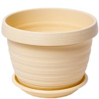 Цветочный горшок Толедо 2л кремовый с поддоном 5PL0428 Цветочный горшок Толедо 2л кремовый с поддоном 5PL0428