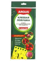 Клеевая ловушка ARGUS GARDEN от тли, белокрылки, плодожерки 5пласт