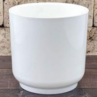 Кашпо Дельта 9,8л белый с вставкой 25*3см Д25-10/