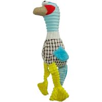 Игрушка с Индюшонок с пищалкой желто-голубой текстиль 40х12см/Ти139/Евро