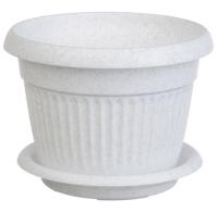 Кашпо ЛИВИЯ 26л мрамор М3028 Кашпо ЛИВИЯ 26л мрамор М3028