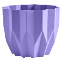 Кашпо Геометрия 0,8л лавандовый КШ-4119