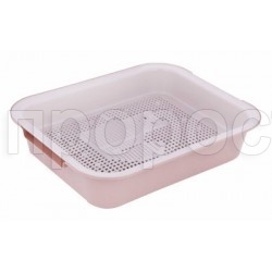 Туалет для кошек с сеткой бежевый Туалет для кошек с сеткой бежевый