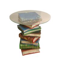 Стол журнальный Книги(акрил)H52D47см(2 части-основание,столешница)713308/PP013