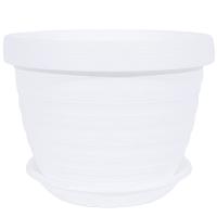 Цветочный горшок Толедо 3л белый с поддоном 5PL0435 Цветочный горшок Толедо 3л белый с поддоном 5PL0435