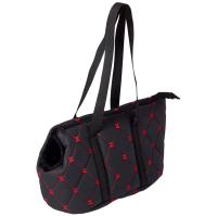 Сумка-переноска Карбон №2 черный/красный/01525-8/1/Ксоди