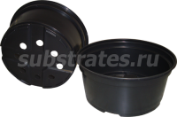 Рассадник 1,8л Д19НМ черный 19*8,5см, лист 1,7 /560шт/РС