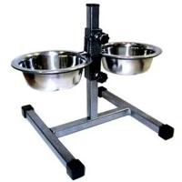 Миска метал на рег. подставке с фикс. 2*500мл 20см КТ-1620рл/ЗР Миска метал на рег. подставке с фикс. 2*500мл 20см КТ-1620рл/ЗР