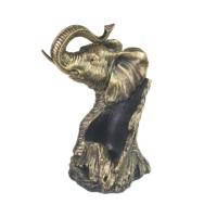 Подставка под бутылку Слон (бронза) L14W13H25см 713724/I098