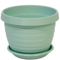 Цветочный горшок Толедо 3л мята с поддоном 5PL0432 Цветочный горшок Толедо 3л мята с поддоном 5PL0432