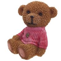 Копилка Мишка в розовом свитере W11.5L10H17см 626738/SK029
