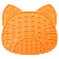 Коврик лизательный д/животных силикон Кот оранжевый 18*16,5*8см/30241017/Триол Коврик лизательный д/животных силикон Кот оранжевый 18*16,5*8см/30241017/Триол