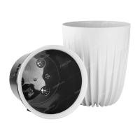 Кашпо Сигма 4,5л белый с вставкой 19*23см СИ19-10 /4шт/ЛГ