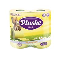 Туалетная бумага 2 слоя "Plushe Classic" 4рулона*18м ромашка 2085