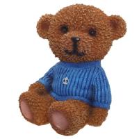 Копилка Мишка в синем свитере W11.5L10H17см 626735/SK029