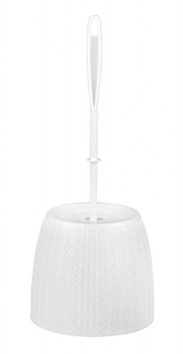 Комплект для туалета Вязаное плетение белый Комплект для туалета Вязаное плетение белый
