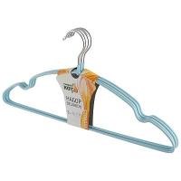 Набор вешалок (5шт) ПВХ бирюзовый 006834