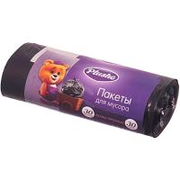 Мешки для мусора 30л (30шт) 25*56см Особо прочные 8мкм  Мешки для мусора 30л (30шт) 25*56см Особо прочные 8мкм