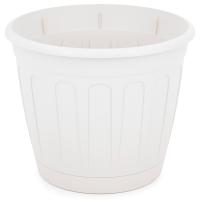 Кашпо Дионис 2,6л белый с прикрепленным поддоном М8245
