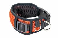Ошейник синтетика 70мм АЭРО с подкладкой 43-68см красный/610330/Дарэленд
