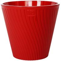Кашпо Луи 2,7л красный с вставкой+дренаж /12шт/ЭД