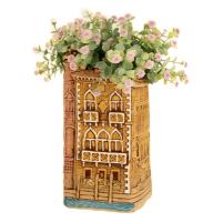 Кашпо Венеция дом №2 керамическое глазурь 118-290-01