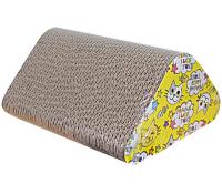 Когтеточка гофрокартон угловая с мячиками с мятой 28*22*30см Когтеточка гофрокартон угловая с мячиками с мятой 28*22*30см