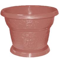 Цветочный горшок №2 2л мокко с поддоном