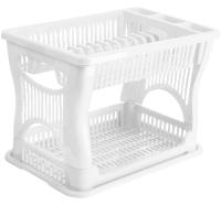 Сушилка для посуды 2-х ярусная белый М1175