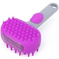 Щетка для купания двойная с дозатором 13х7,5см РФ-15 фиолетовый