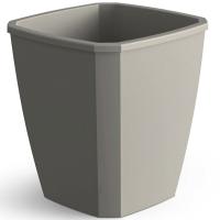 Кашпо Лаунж 2,4л квадрат пыльно-серое с вставкой С371ПСЕР /12шт/Мартика