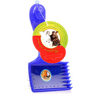 Пуходерка Г17 большая для длинношерстных фигурная ручка без капель Пуходерка Г17 большая для длинношерстных фигурная ручка без капель