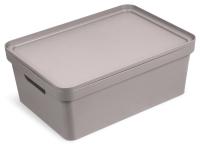 Ящик(коробка) д/хранения Фортуна 38*28*15см коричнево-серый С746КРСЕР /6шт/Мартика