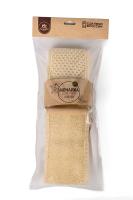 Мочалка д/тела 70см из люфы деревянная ручка МЛ-70ДР /28шт/ АкваМаг