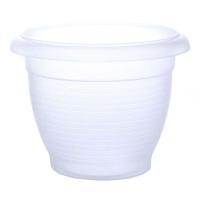 Цветочный горшок Терра 2,3л прозрачный с поддоном