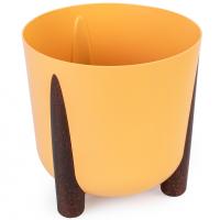 Кашпо Жардин 9л горчичный с дренаж. вставкой М9126 /4шт/ Альтерн
